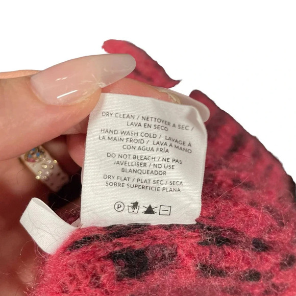 NAADAM Space-Dyed Alpaca-Blend Sweater Magenta Size Large - Picture 10 of 10